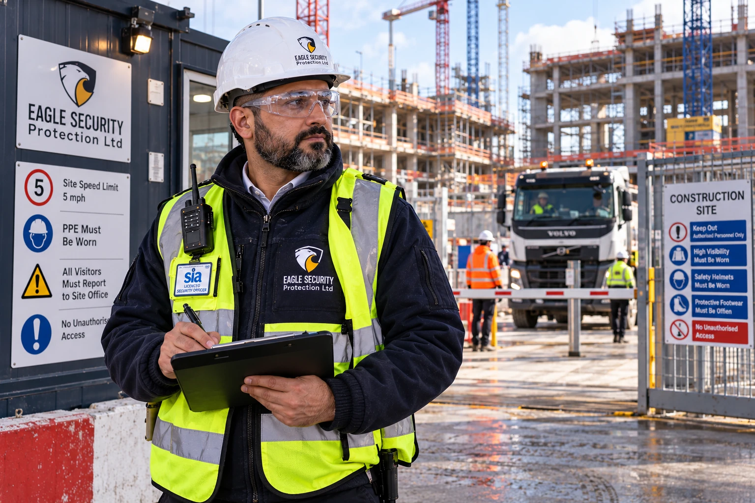 SIA Licensed Construction Site Security Guard in Birmingham