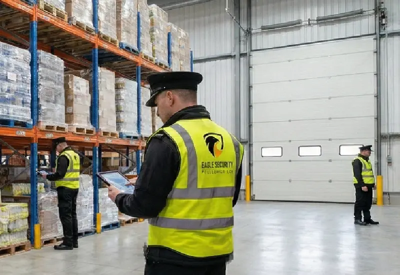 Secure warehouse interior