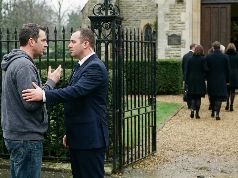 Security securing a private memorial